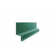 Отлив верхний фальц 0,5 Satin с пленкой RAL 6005 зеленый мох (2м)