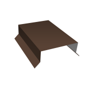 Парапетная крышка прямая 100мм 0,45 Drap TX RAL 8017 шоколад (3м)
