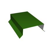 Парапетная крышка прямая 100мм 0,45 PE с пленкой RAL 6002 лиственно-зеленый (3м)