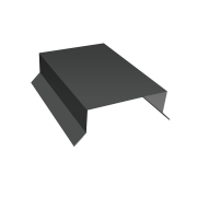 Парапетная крышка прямая 100мм 0,5 Satin с пленкой RAL 7016 антрацитово-серый (3м)