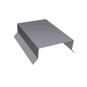 Парапетная крышка прямая 125мм 0,45 Drap TX RAL 7004 сигнальный серый (3м)