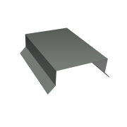 Парапетная крышка прямая 125мм 0,45 PE с пленкой RAL 7005 мышино-серый (3м)