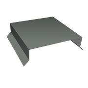 Парапетная крышка прямая 150мм 0,45 PE с пленкой RAL 7005 мышино-серый (2м)