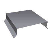 Парапетная крышка прямая 150мм 0,45 PE с пленкой RAL 7004 сигнальный серый (2м)