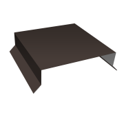 Парапетная крышка прямая 150мм 0,5 Satin Matt RR 32 темно-коричневый (2,5м)