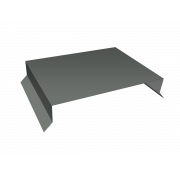 Парапетная крышка прямая 200мм 0,45 PE с пленкой RAL 7005 мышино-серый (2,5м)