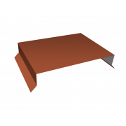 Парапетная крышка прямая 200мм 0,5 Satin Matt RAL 8004 терракота (2м)