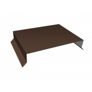 Парапетная крышка прямая 200мм 0,5 Satin Matt RAL 8017 шоколад (2,5м)