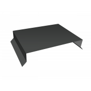 Парапетная крышка прямая 200мм 0,5 Satin с пленкой RAL 7016 антрацитово-серый (3м)