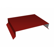 Парапетная крышка прямая 250мм 0,45 PE с пленкой RAL 3011 коричнево-красный (2м)