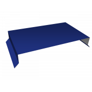 Парапетная крышка прямая 390мм 0,45 PE с пленкой RAL 5002 ультрамариново-синий (2м)