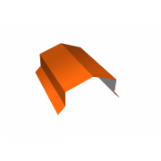 Парапетная крышка угольная 100мм 0,45 PE с пленкой RAL 2004 оранжевый (2м)