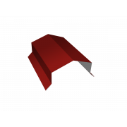 Парапетная крышка угольная 100мм 0,45 PE с пленкой RAL 3011 коричнево-красный (3м)