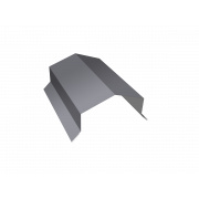 Парапетная крышка угольная 125мм 0,45 Drap TX RAL 7004 сигнальный серый (2м)