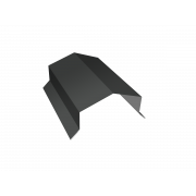 Парапетная крышка угольная 125мм 0,45 Drap TX RAL 7016 антрацитово-серый (2,5м)