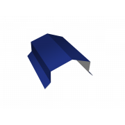 Парапетная крышка угольная 125мм 0,45 PE с пленкой RAL 5002 ультрамариново-синий (2,5м)