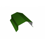 Парапетная крышка угольная 125мм 0,45 PE с пленкой RAL 6002 лиственно-зеленый (2м)