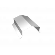 Парапетная крышка угольная 125мм 0,45 PE с пленкой RAL 9003 сигнальный белый (2м)