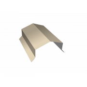 Парапетная крышка угольная 125мм 0,5 Satin с пленкой RAL 1015 светлая слоновая кость (2м)