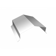 Парапетная крышка угольная 150мм 0,45 Drap TX RAL 9003 сигнальный белый (3м)