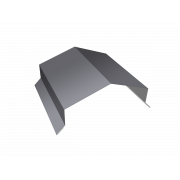 Парапетная крышка угольная 150мм 0,4 PE с пленкой RAL 7004 сигнальный серый (3м)