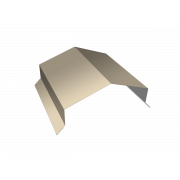 Парапетная крышка угольная 150мм 0,45 PE с пленкой RAL 1015 светлая слоновая кость (2,5м)