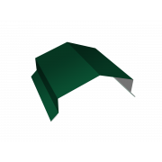 Парапетная крышка угольная 150мм 0,45 PE с пленкой RAL 6005 зеленый мох (3м)