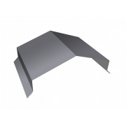Парапетная крышка угольная 200мм 0,4 PE с пленкой RAL 7004 сигнальный серый (2,5м)