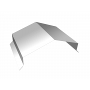 Парапетная крышка угольная 200мм 0,45 PE с пленкой RAL 9003 сигнальный белый (3м)