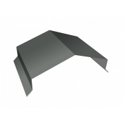 Парапетная крышка угольная 200мм 0,45 PE с пленкой RAL 7005 мышино-серый (3м)