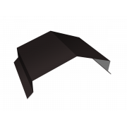 Парапетная крышка угольная 200мм 0,5 Satin Matt RAL 9005 черный (2,5м)