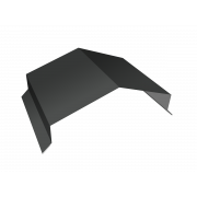 Парапетная крышка угольная 200мм 0,5 Satin с пленкой RAL 7016 антрацитово-серый (2,5м)