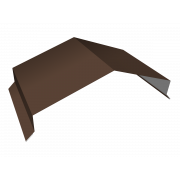 Парапетная крышка угольная 250мм 0,45 PE с пленкой RAL 8017 шоколад (2,5м)