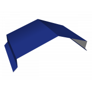 Парапетная крышка угольная 390мм 0,45 PE с пленкой RAL 5002 ультрамариново-синий (2м)