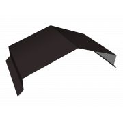 Парапетная крышка угольная 390мм 0,5 Satin Matt RAL 9005 черный (2м)