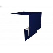 Планка околооконная сложная 200х50х18 (j-фаска) 0,45 PE с пленкой RAL 5002 ультрамариново-синий (3м)