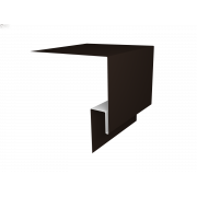 Планка околооконная сложная 200х50х18 (j-фаска) 0,45 Drap RAL 8017 шоколад (2м)