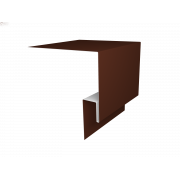Планка околооконная сложная 200х50х18 (j-фаска) 0,45 Drap RAL 8004 терракота (3м)