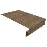 Планка околооконная сложная 300х50х18 (j-фаска) 0,45 Print Elite White Wood TwinColor (2м)