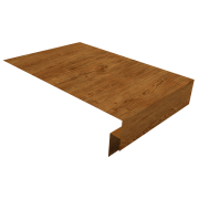 Планка околооконная сложная 300х50х18 (j-фаска) 0,45 Print Elite Golden Wood TwinColor (2м)