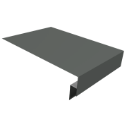 Планка околооконная сложная 300х50х18 (j-фаска) 0,45 PE с пленкой RAL 7005 мышино-серый (2м)