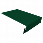 Планка околооконная сложная 300х50х18 (j-фаска) 0,45 Drap RAL 6005 зеленый мох (2м)