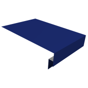 Планка околооконная сложная 300х50х18 (j-фаска) 0,45 PE с пленкой RAL 5002 ультрамариново-синий (2м)