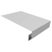 Планка околооконная сложная 300х50х18 (j-фаска) 0,5 Satin с пленкой RAL 9003 сигнальный белый (3м)