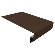 Планка околооконная сложная 300х50х18 (j-фаска) 0,5 Satin с пленкой RAL 8017 шоколад (2м)