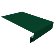 Планка околооконная сложная 300х50х18 (j-фаска) 0,5 PurLite Matt RAL 6005 зеленый мох (3м)