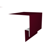 Планка околооконная сложная (Блок-хаус, Экобрус) Grand Line 250х50х25 0,45 PE с пленкой RAL 3003 рубиново-красный (2м)