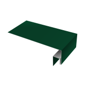 Планка околооконная сложная БХ new 200х50х27 0,45 PE с пленкой RAL 6005 зеленый мох (2м)