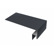 Планка околооконная сложная БХ new 200х50х27 0,5 Satin Matt RAL 7024 мокрый асфальт (2м)