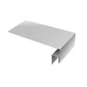 Планка околооконная сложная БХ new 200х50х27 0,5 Satin с пленкой RAL 9003 сигнальный белый (3м)